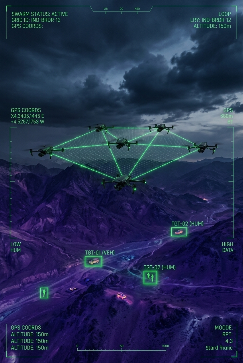 Crystal Ball counter-drone C-UAS system — anti-drone swarm detection and directed energy weapon integration India
